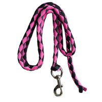 Ioensy - Cuerda De Plomo Para Caballos Cuerda De Cabestro Resistente Para Entrenamiento Líder De Caballos, Perros U Ovejas 3 Metros Negro W Rosa
