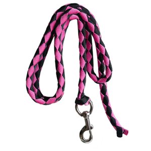 Ioensy - Cuerda De Plomo Para Caballos Cuerda De Cabestro Resistente Para Entrenamiento Líder De Caballos, Perros U Ovejas 3 Metros Negro W Rosa