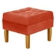 thumbnail image 4 of Sofa Retro 3c + 2 Pouf Felpa 04 Naranjo, 4 of 6