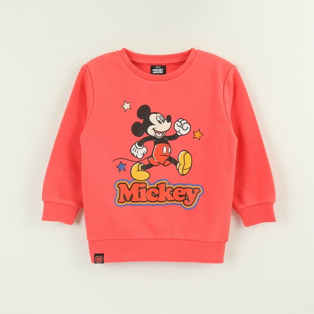 Polerón Cerrado Niño Damasco Print Mickey Walk Disney