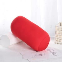 Xmhytop Almohada Cilíndrica Lavable, Extremadamente Cómoda, Soporte Cervical, Lumbar Y Dorsal, Separador Para Piernas, Ideal Para Columna Y Cuello Durante El Sueño (Rojo)