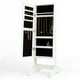 thumbnail image 1 of Mueble Joyero Con Espejo De Pie Blanco Organizador Grande, 1 of 7
