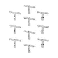 Magideal - 10 Piezas De Afinador De Tambor, Accesorios De Tambor, Llave De Afinación De Tambor Ergonómica, Hardware De Percusión, Regalo Duradero Para Baterista, Estilo T