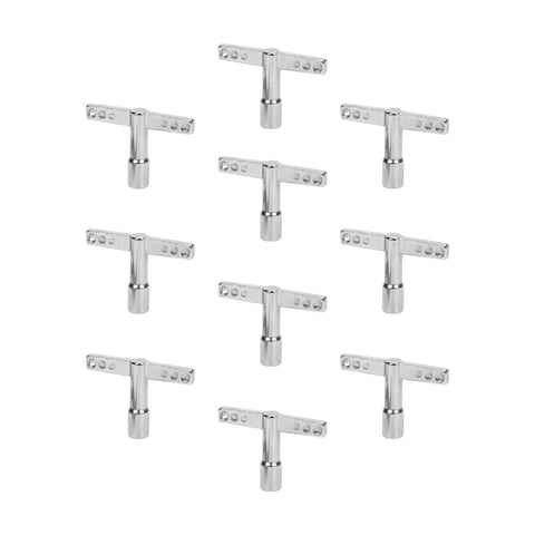 Magideal - 10 Piezas De Afinador De Tambor, Accesorios De Tambor, Llave De Afinación De Tambor Ergonómica, Hardware De Percusión, Regalo Duradero Para Baterista, Estilo T