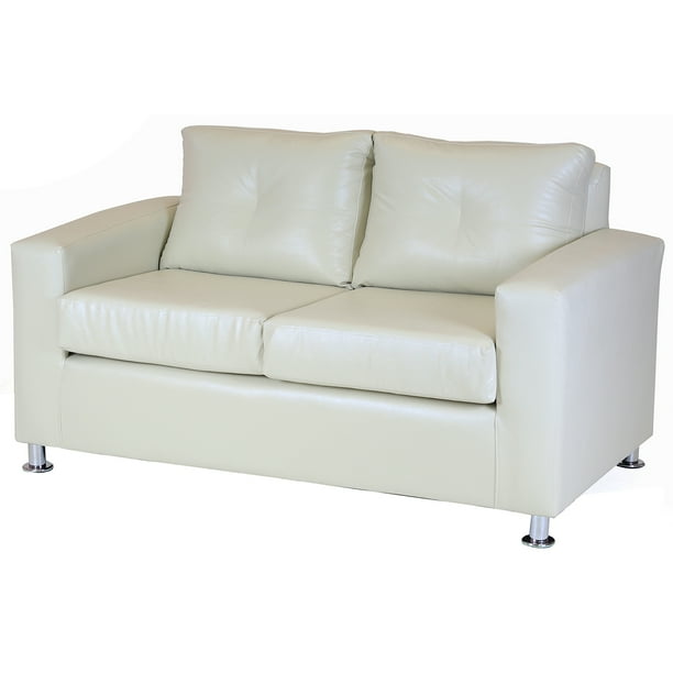 Sofá Asiria 2 Cuerpos - Cuero Sintetico Pu Beige