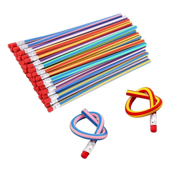Lápices Haawooky 30 unidades flexibles y suaves para niños y escuela