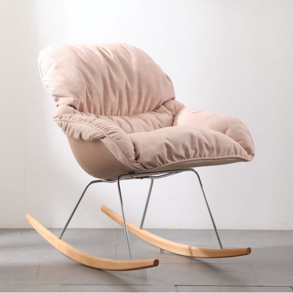 Silla Mecedora modelo Sebastiana color rosado