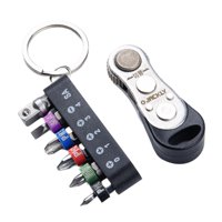 Magideal - Juego De Llaves De Microtrinquete De 7 Uds., Brocas De Llave De Trinquete De Acero, Rendimiento Estable, Herramienta De Combinación Fácil De Usar Para