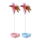 thumbnail image 5 of Gato Pluma Teaser Collar Manos Libres Divertido Interior Gatos Burlas Varita 1pcs Rosa 1pcs Azul, 5 of 5