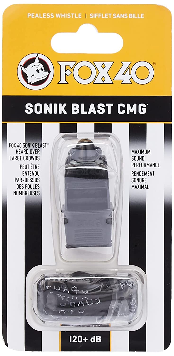 Whistle Fox 40 Sonik Blast Cmg Oficial Con Cordón Negro