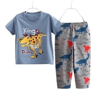 Kivara - Pijama Pantalon Largo Manga Corta Niño Algodón King Dino Multicolor 48