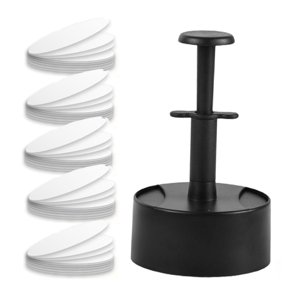 Bothyi - Prensa Para Hamburguesas Con Prensa Para Hamburguesas De 100 Papeles Para Acampar Al Aire Libre Con Salchichas