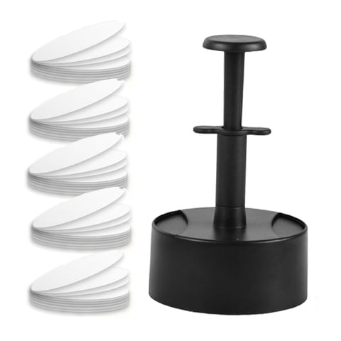 Bothyi - Prensa Para Hamburguesas Con Prensa Para Hamburguesas De 100 Papeles Para Acampar Al Aire Libre Con Salchichas