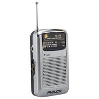 Philco - Radio De Bolsillo Retro Am Fm Gris Ic-X15