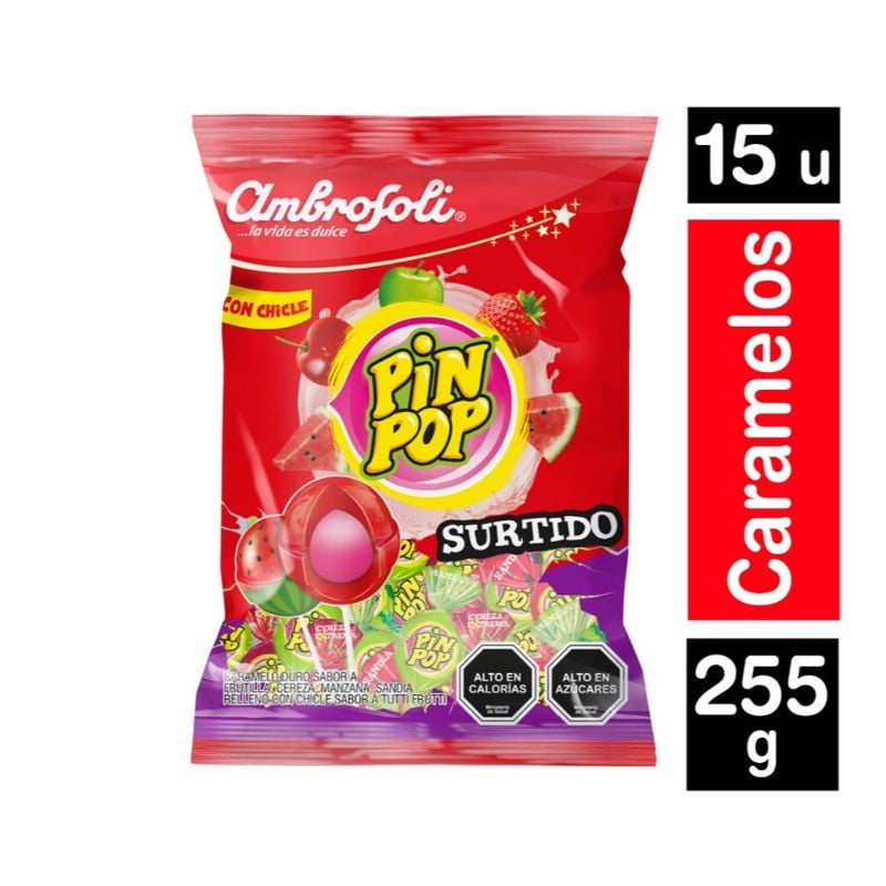 Pin Pop Surtido 255 g Ambrosoli