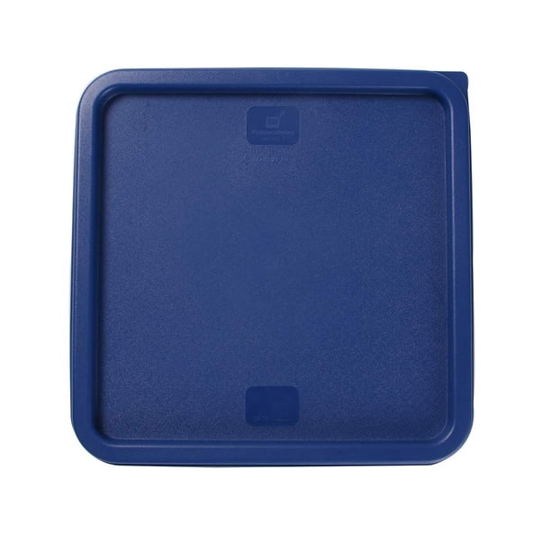 Recipiente de almacenamiento de alimentos con tapa para utensilios de restaurante con plástico azul Lux