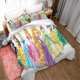 thumbnail image 2 of Princess Cartoon Girl Duvet Cover Set 100% Microfiber Bedding Sets 3 Pieces Ultra Soft Skin-Friendly Comforter Cover Set, 2 of 5