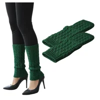 Genérico - Polainas Calentadores Tejido Trenzado Colores Variados Mujer Niña Elegante 100% Lana