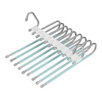 Magideal - Estante Colgante De Múltiples Capas Ahorro De Espacio Guardarropa Ropa De Almacenamiento Pantalones Pantalones Plegables Antideslizantes Perchas Para Verde