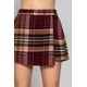 thumbnail image 1 of Saronite Faldas-pantalón Tubo de Jacquard con Cuadros Cruzados, Burdeos/topo (para Mujer), 1 of 5