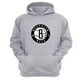 thumbnail image 1 of Polerón Canguro Brooklyn Nets Gris Claro Talla L Unisex, 1 of 3