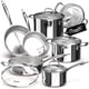 thumbnail image 1 of Juego De Utensilios De Cocina Tri Ply De Acero Inoxidable Para Inducción 11 Piezas, 1 of 6