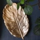 thumbnail image 3 of Bandeja Plato Decorativa Dorada Nordica Con Forma De Hoja, 3 of 4