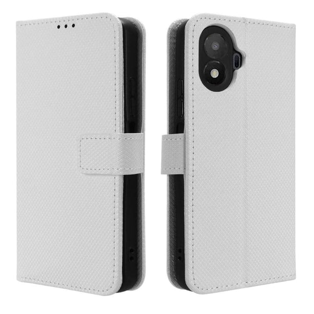Funda Billetera para iPhone 17 con Ranuras y Soporte Blanco