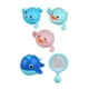 thumbnail image 5 of 5 piezas Juegos de baños para bebés Juegos de agua de dibujos portátiles con pequeña red de pesca forma animal para niñas para niños regalo para niños, 5 of 5
