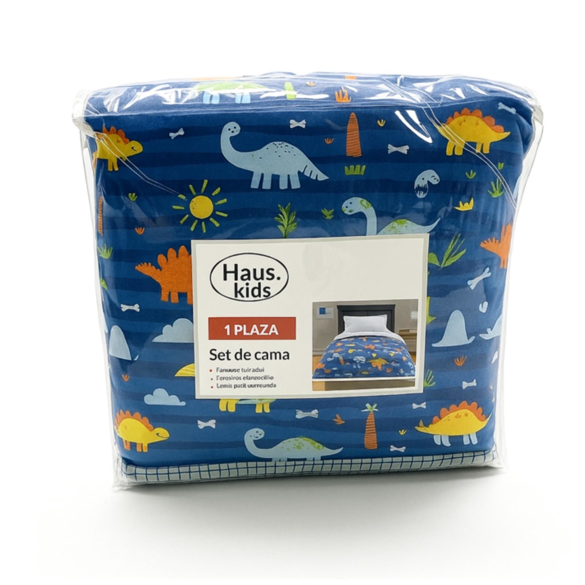 Haus Kids - Set Cama Niño 1 Plaza 100% Poliéster