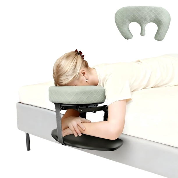 Reposacabezas de masaje Cxgros para cama con reposabrazos y almohada para el pecho