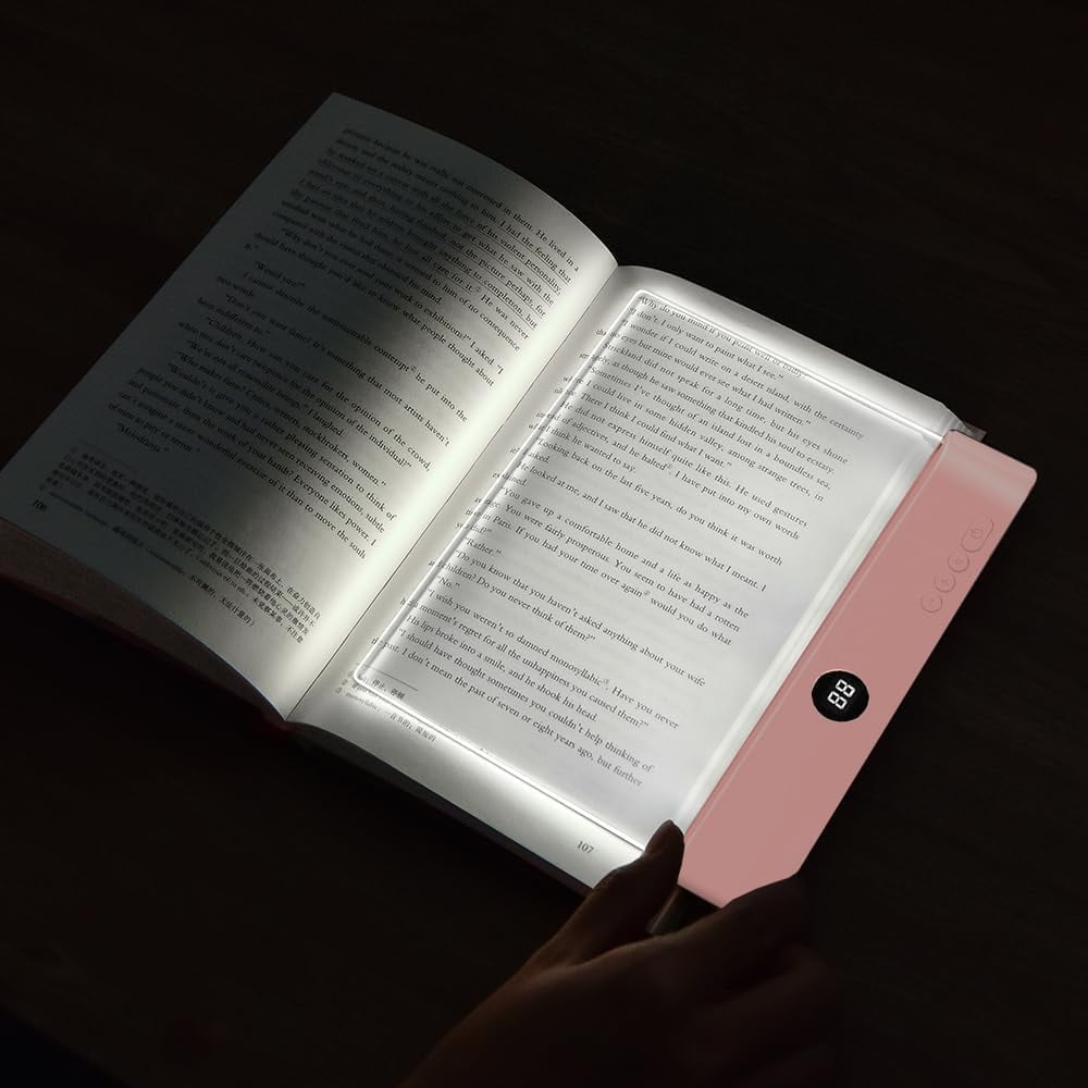 Lámpara Led Para Libros Zwjfdcbd Recargable Con 3 Colores Y Temporizador