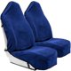thumbnail image 1 of Funda de asiento de tela de felpa para sudar, protector de temporada, 2 unidades, azul, 1 of 6