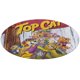 thumbnail image 1 of Alfombra Redonda de Felpa Coral Don Gato 60 cm, 1 of 6