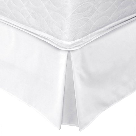 Mallorca - Faldón 144 Hilos Clásico Liso 1 Plaza Blanco