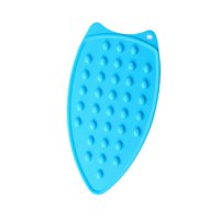 Magideal - Almohadilla De Silicona Para Plancha Base De Seguridad Esterilla Multiusos Soporte Para Plancha Caliente Diseño Lavable Y Portátil Adecuado Para Viaje Azul