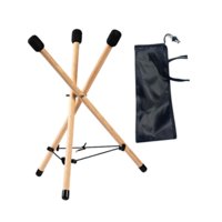 Magideal - Soporte De Tambor De Mano De Triángulo, Soporte De Tambor De Madera De Trípode, Soporte De Tambor Etéreo, Para Campamentos Parties De Picnics De Picni M