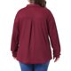 thumbnail image 3 of Agnes Orinda Conjuntos de Halloween para Mujeres Tallas Grandes Camisa de Punto Waffle Chaqueta Casual de Manga Larga con Botones 1X Burdeos, 3 of 5