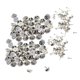 thumbnail image 4 of 100 Juegos Badge Hat Pin Metal Tie Back Lapel Butterfly Broche Sujetadores Plata, 4 of 5