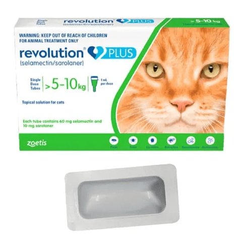 Zoetis - Revolution Plus Antiparasitario Gatos 5 - 10 Kg