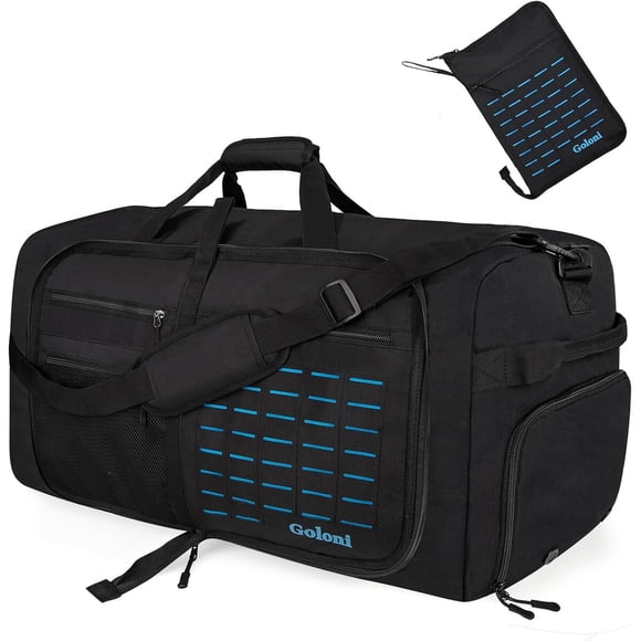Bolso de viaje plegable Goloni 80L impermeable con zapatillero