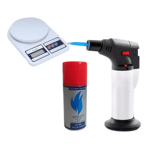 Genérico - Balanza Digital Cocina + Soplete + Gas