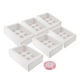 thumbnail image 1 of 6 Cajas Para Galletas, 12 Cavidades, Cajas Para Cupcakes Para Golosinas De Boda, Suministros De Panadería, Color Blanco, 1 of 3