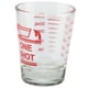 thumbnail image 3 of Vaso medidor de vidrio transparente pequeño de 45 ml, jigger esencial para cócteles, escala roja, 3 of 8