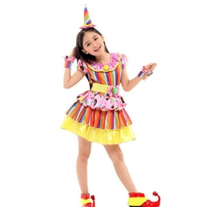 Sm - Disfraz Cosplay Payaso Bufon Niña