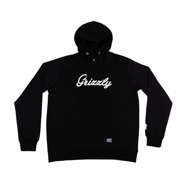 Polerón Hombre Grizzly Griptape Print Script Negro