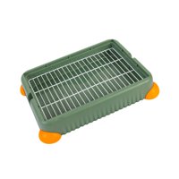 Magideal - Bandeja Para Arena Para Conejos, Inodoro Para Mascotas, Bandeja Antisalpicaduras Para Ir Al Baño, Bandeja Para Ir Al Baño Para Perros, Conejos, , S, Verde