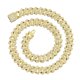 thumbnail image 4 of Collar De Cadena De Eslabones Cubanos Joyería De Hip Hop Decoración Hecha A Mano Bling Durable Aureate 50cm, 4 of 5