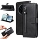 thumbnail image 1 of Funda con Cremallera para Realme 14 Pro, Carcasa Cartera de Cuero PU con Soporte y Tarjetero, 1 of 5