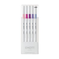 Faber Castell - Set Tiralíneas Uniball Emott Pem-Sy N°7 X5 Colores